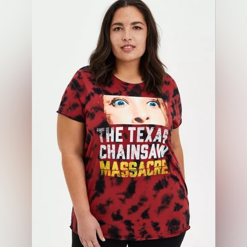 Classic Fit Crew Tee - Texas Chainsaw Red Tie-Dye